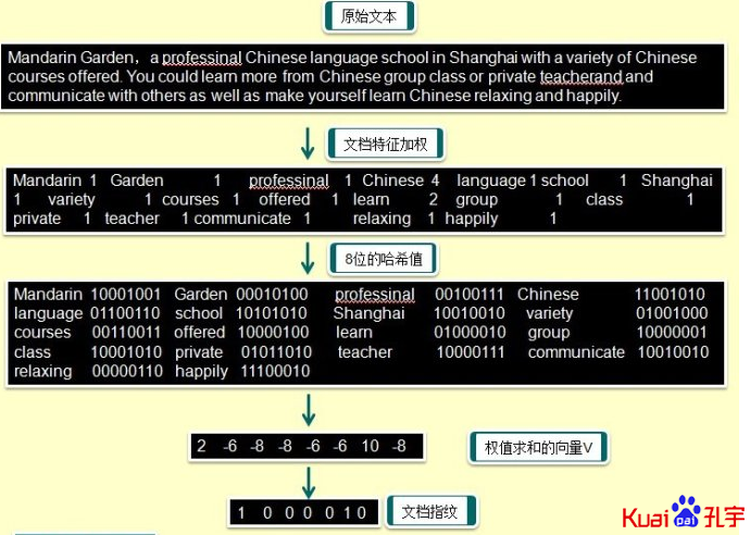 文档指纹提取算法